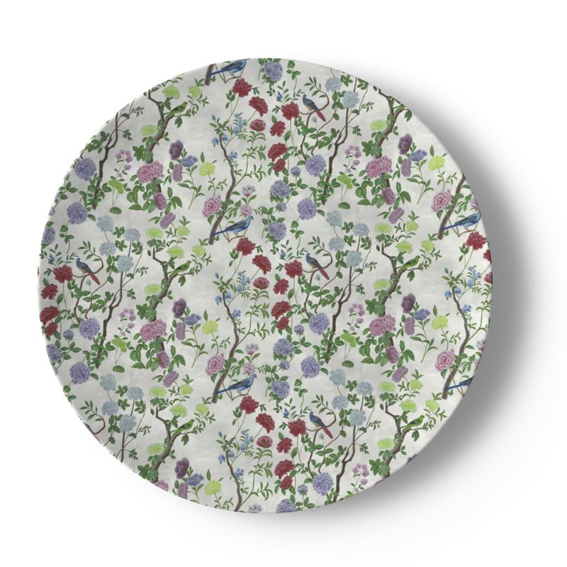 Plate Set - Chinoiserie Garden Bird & Bloom