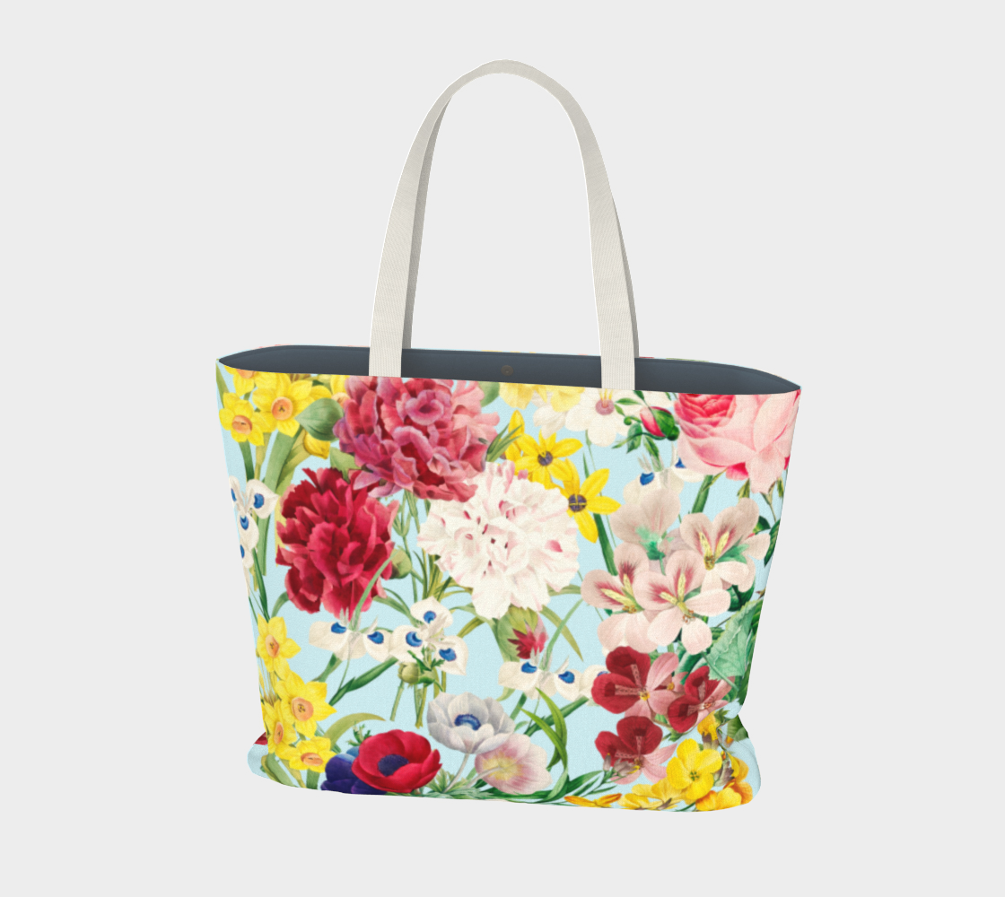 Tote Bag Redouté Baby Blue