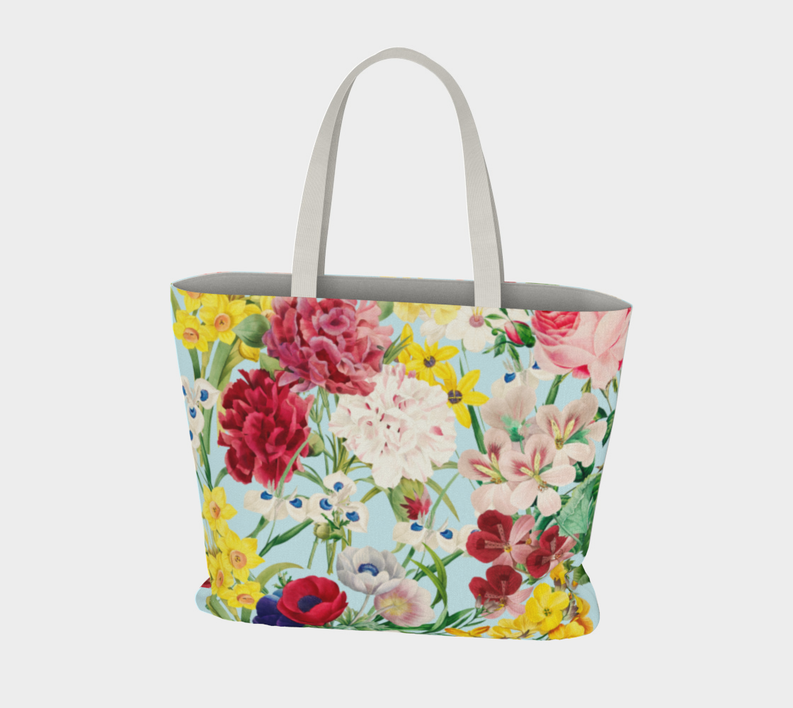 Tote Bag Redouté Baby Blue