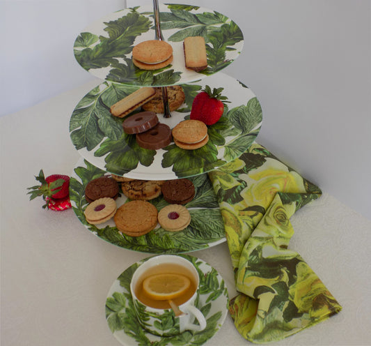 Cake Stand - Leaf Elegance