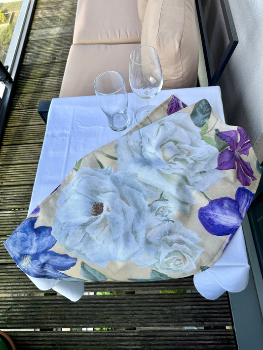 Tea towel - Jardin de roses - version 2