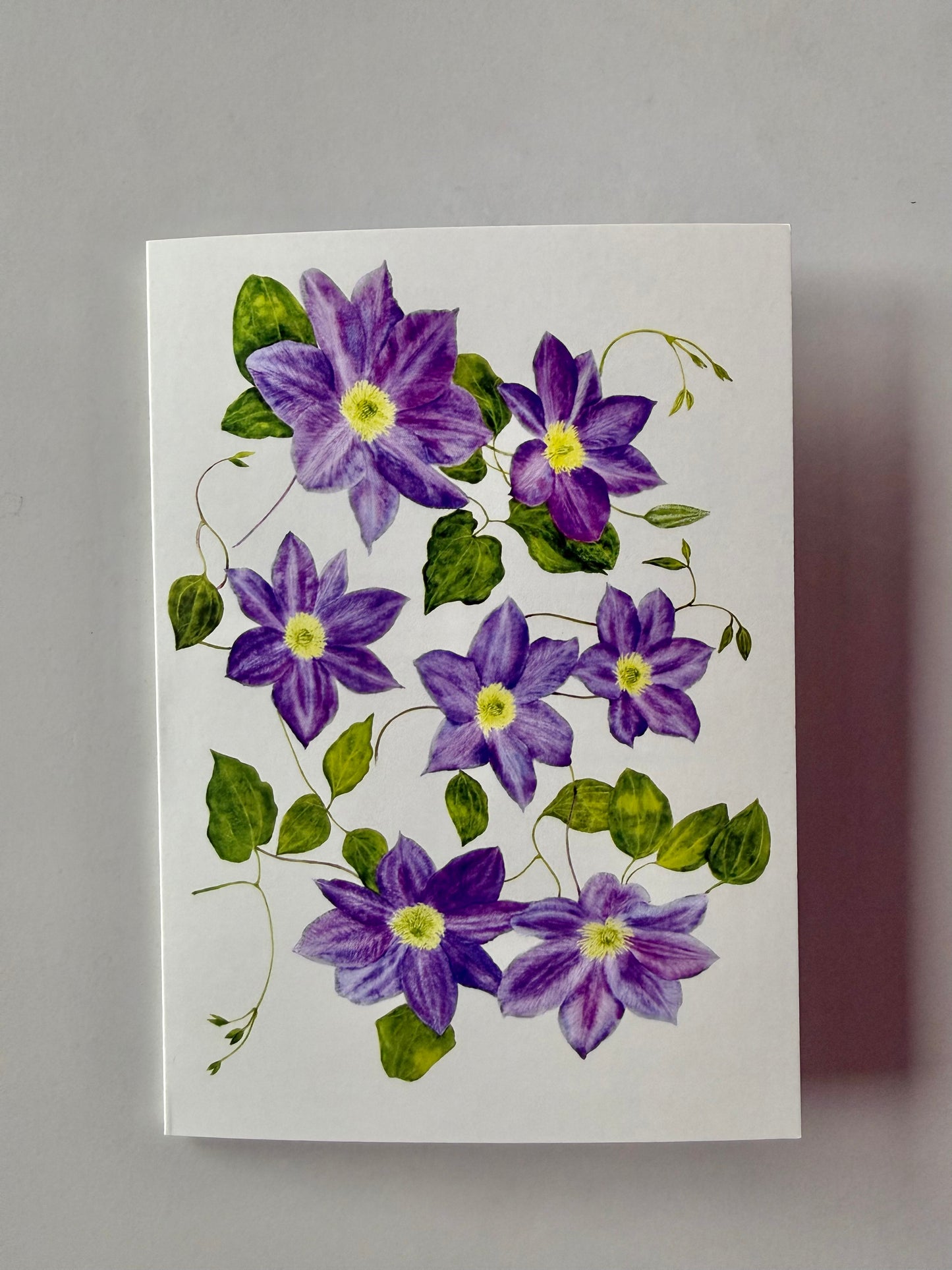 Greeting Card A6 - Clematis Diana's Delight