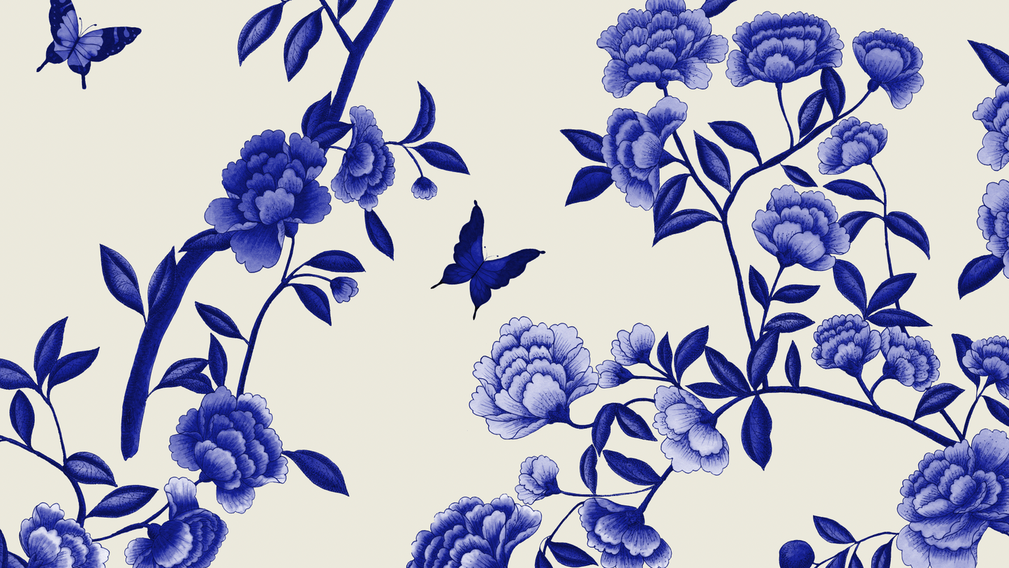 Fabric - Orchard Reverie - Delft Blue